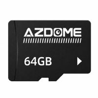 Tarjeta microSD AZDOME 64GB microSDXC U3 V30 A2, lectura 100 MB/s, escritura 40 MB/s, 4K, negro
